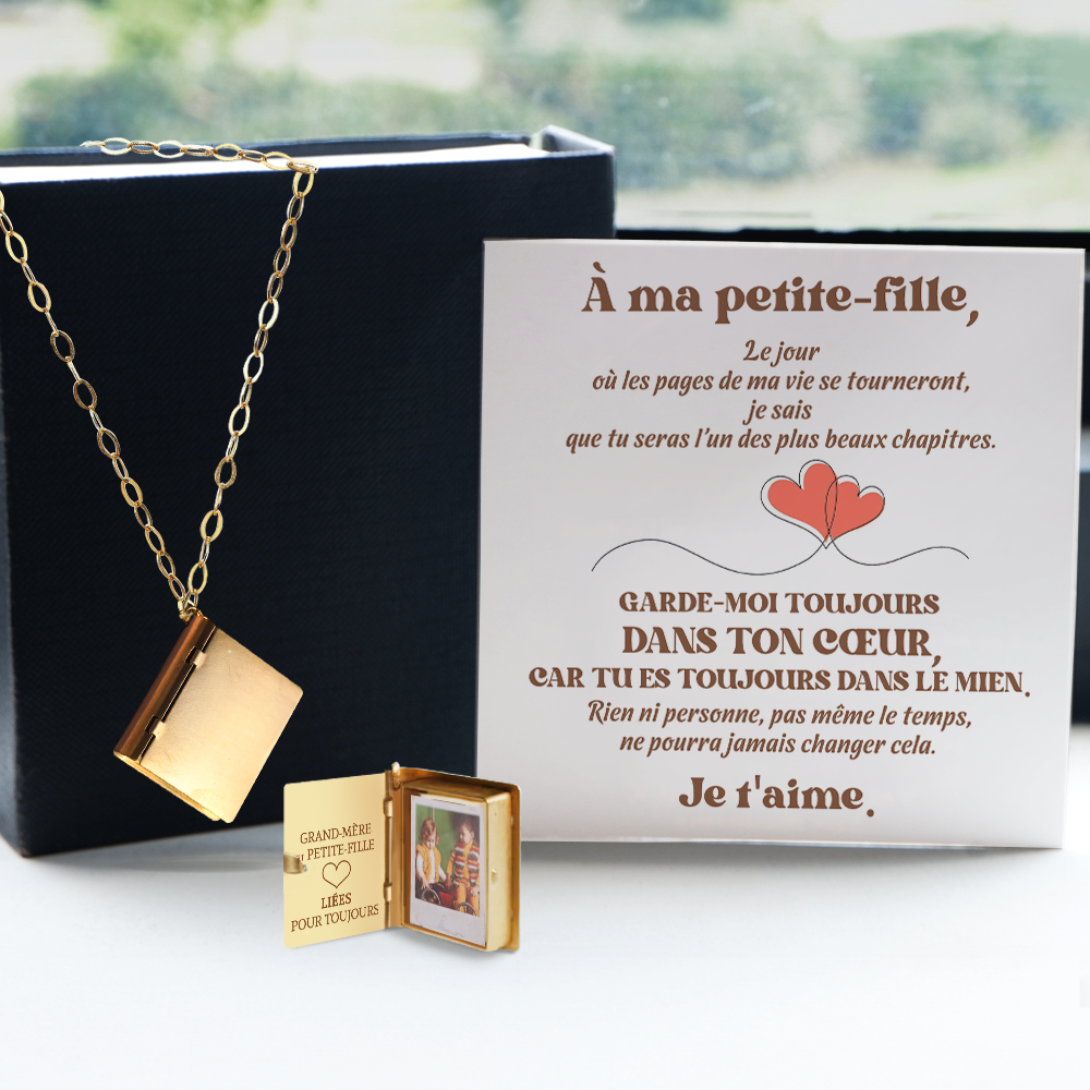 Collier Médaillon Héritage - Famille - À Ma Petite-fille - De Grand-mère - Je T’aime - Frgnha23002