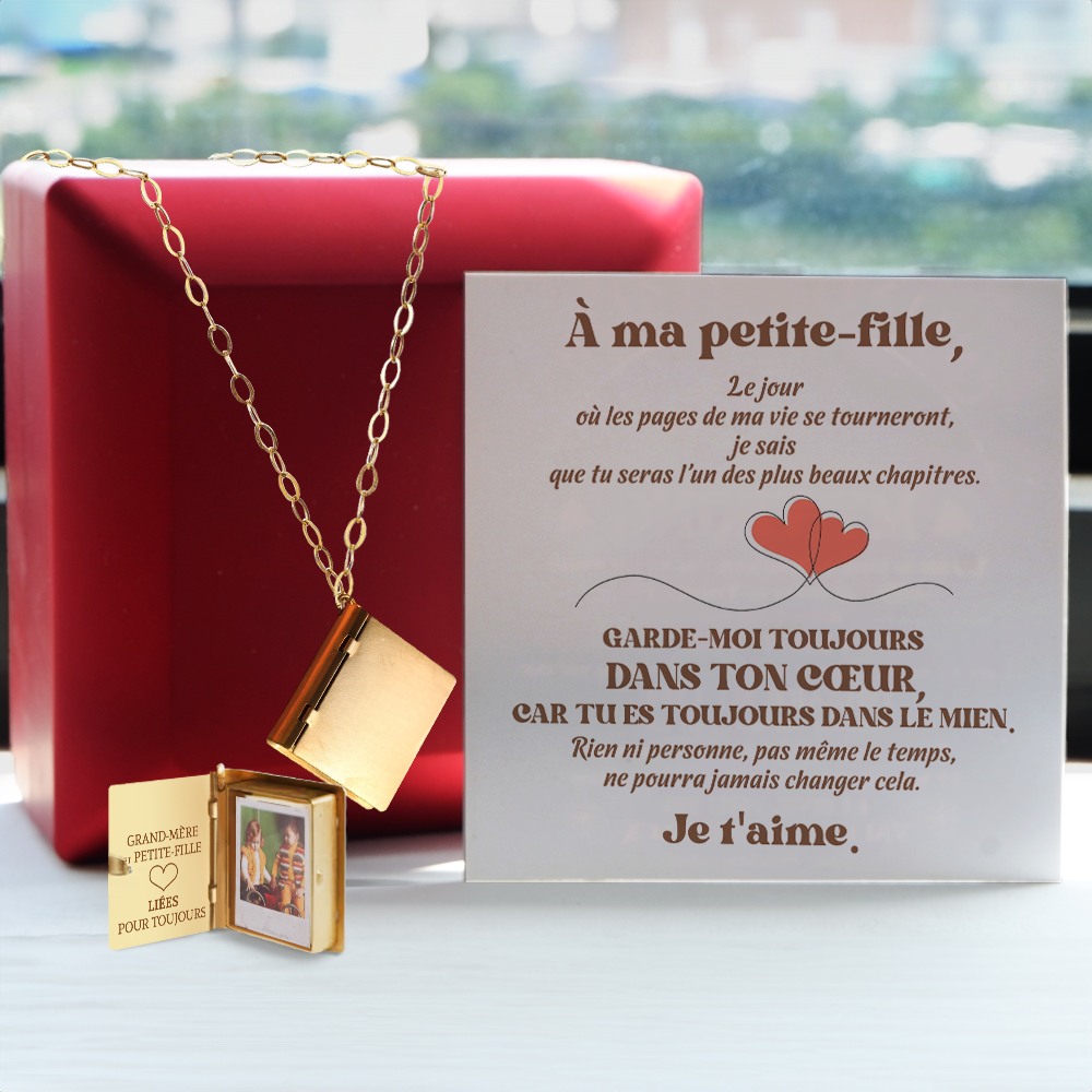 Collier Médaillon Héritage - Famille - À Ma Petite-fille - De Grand-mère - Je T’aime - Frgnha23002