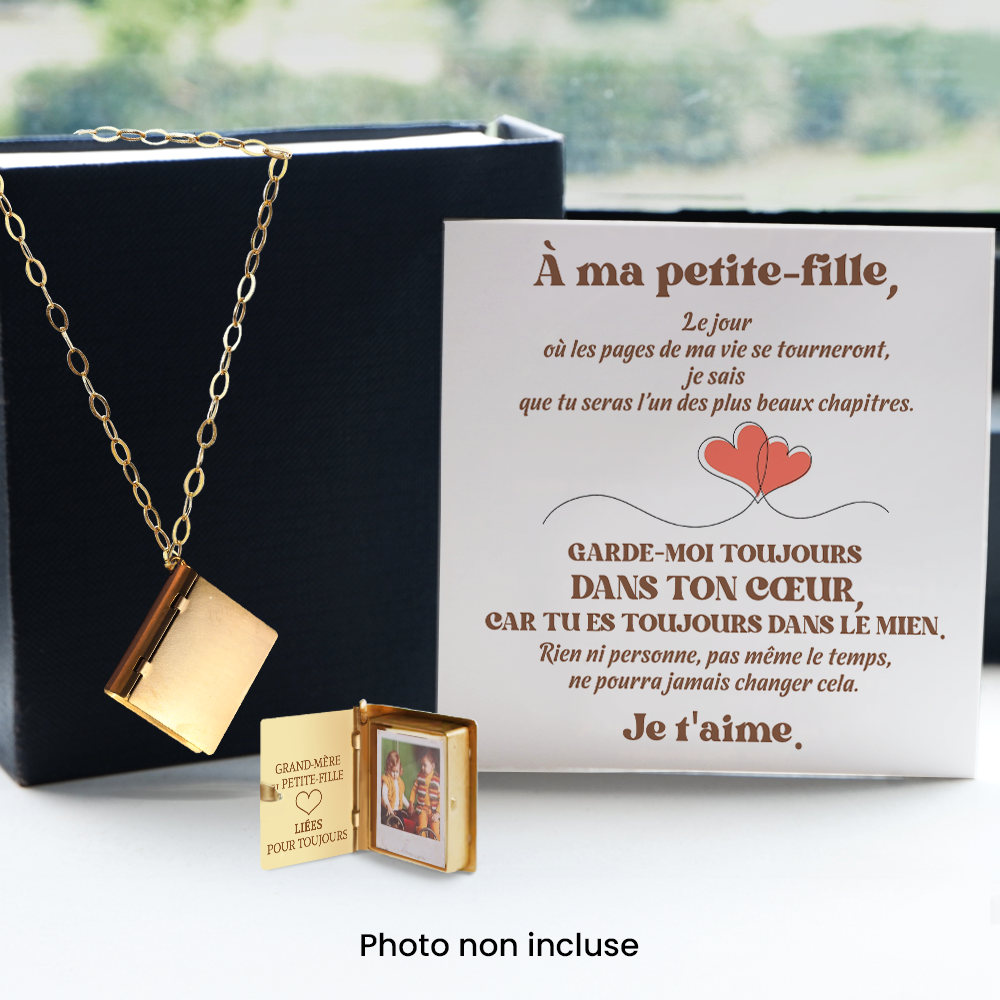 Collier Médaillon Héritage - Famille - À Ma Petite-fille - De Grand-mère - Je T’aime - Frgnha23002