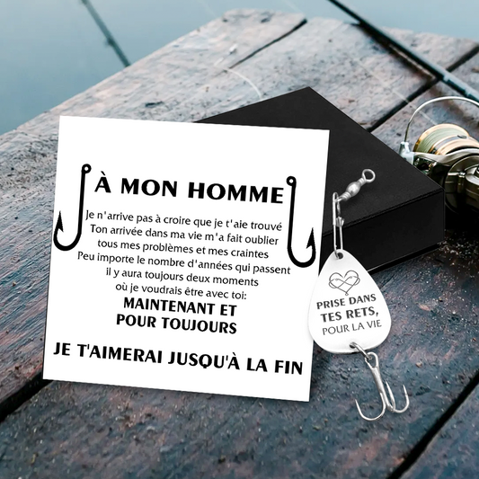 Hameçon Gravé - Pêche - À Mon Homme - Je T'aimerai Jusqu'à La Fin - Frgfa26006