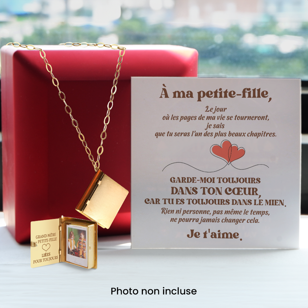 Collier Médaillon Héritage - Famille - À Ma Petite-fille - De Grand-mère - Je T’aime - Frgnha23002