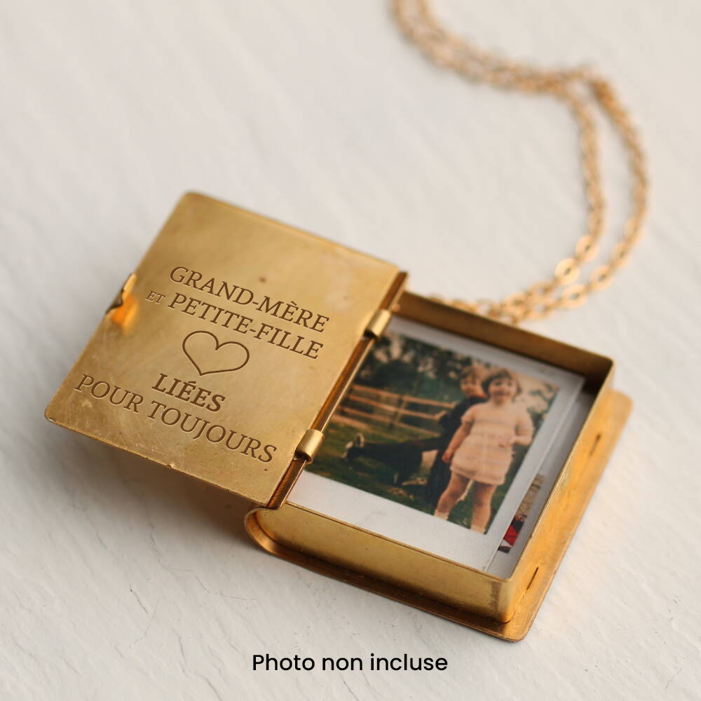 Collier Médaillon Héritage - Famille - À Ma Petite-fille - De Grand-mère - Je T’aime - Frgnha23002