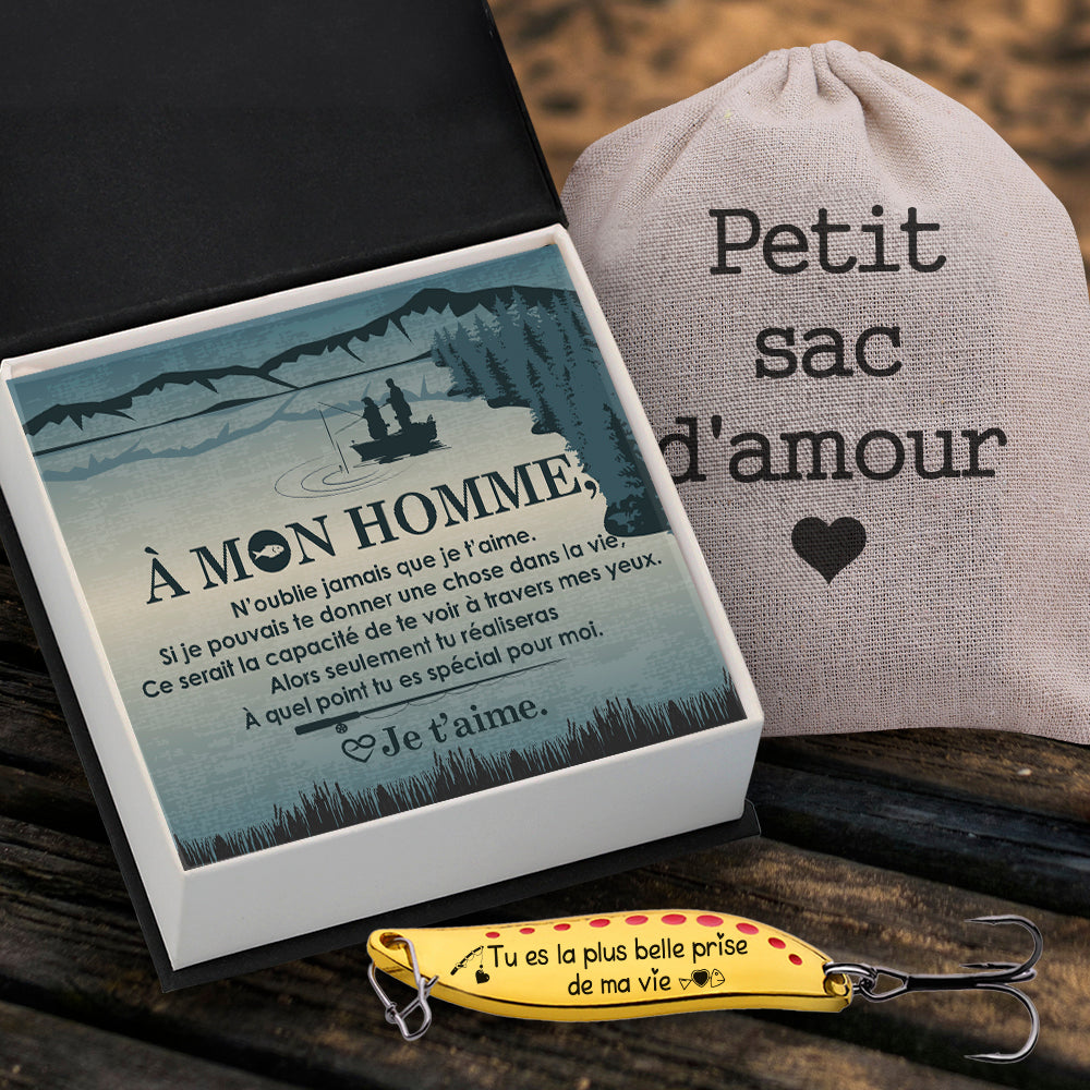 Personnalisé  Leurre Cuillère De Pêche - Pêche - À Mon Homme - Je T’aime - Frgfaa26005