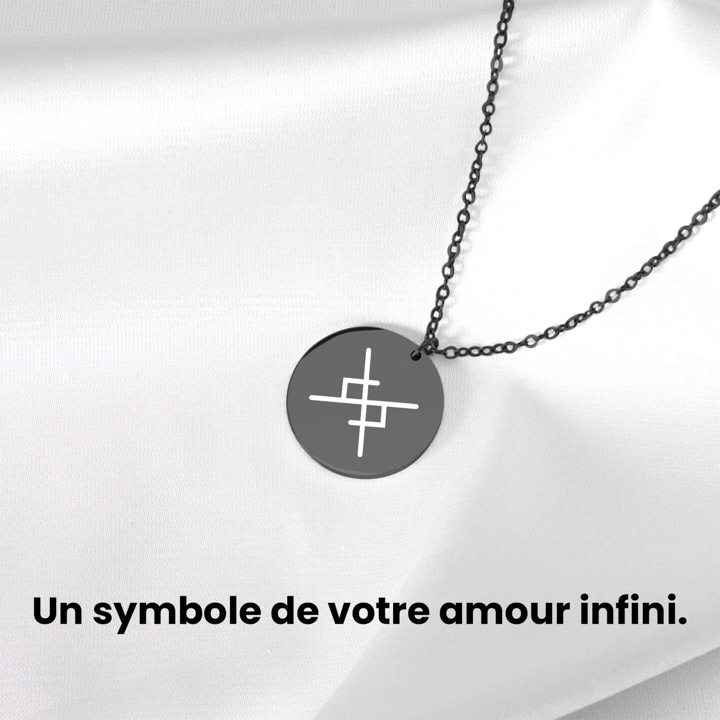 Colliers De Runes D'amour Éternel Pour Couple - Viking - Mon Viking - Tu Es Ma Vie - Frgawi26002