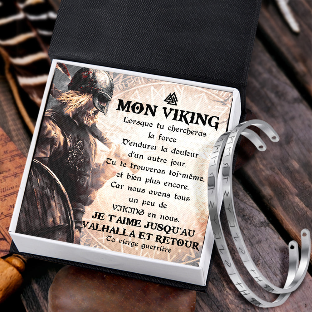 Bracelet Viking Pour Couple - Viking - Mon Viking - Je T'aime Jusqu'au Valhalla Et Retour - Frgbt26006