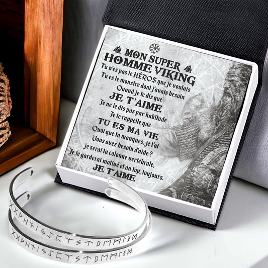 Bracelet Viking Pour Couple - Mon Super Viking - Tu Es Le Monstre Dont J'avais Besoin - Frgbt26001