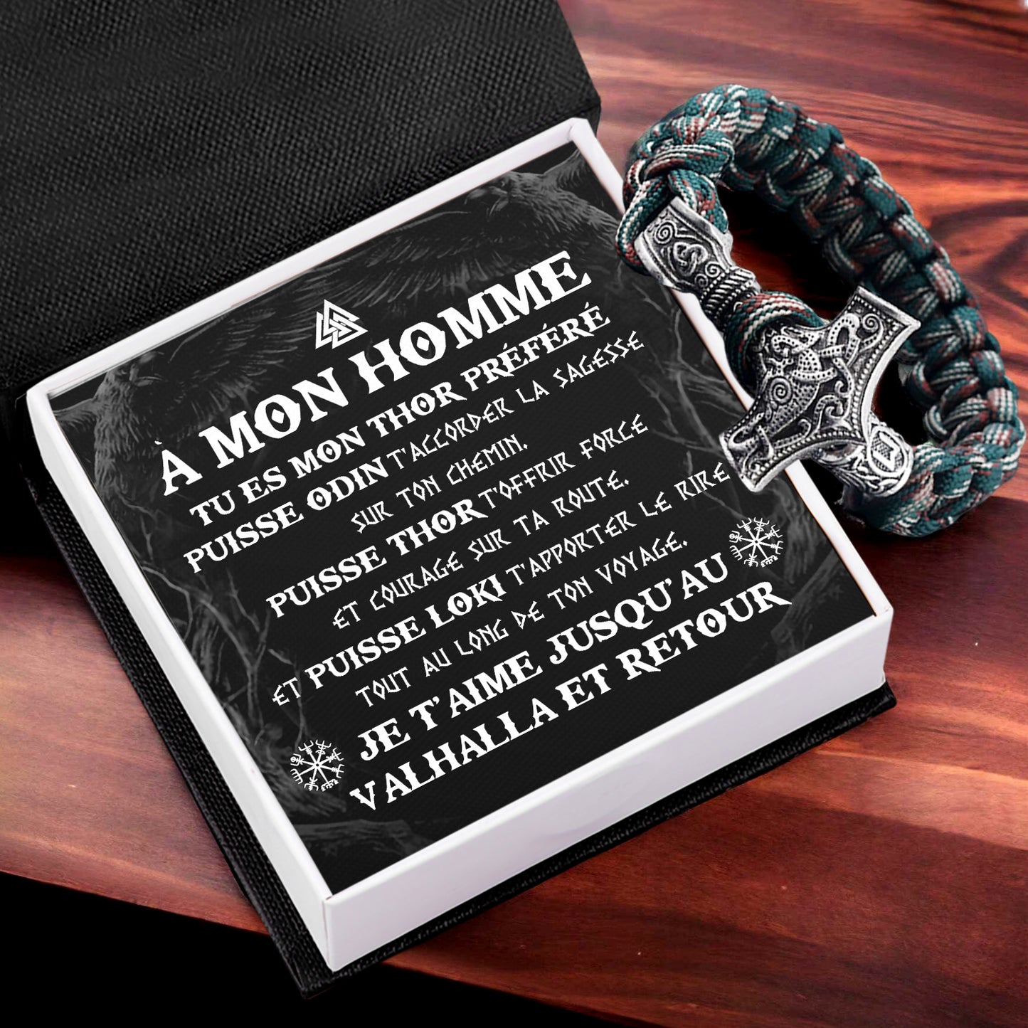 Bracelet Marteau De Thor Viking - Viking - À Mon Homme - Tu Es Mon Thor Préféré - Frgbo26001