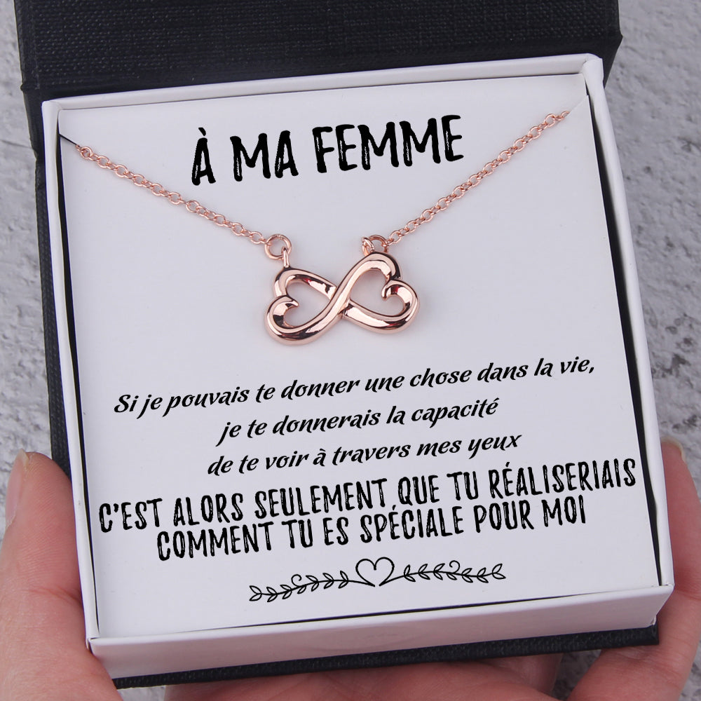 Collier Coeur À L'infini - Pour Ma Femme - Tu Es L'amour De Ma Vie - Frgna15001