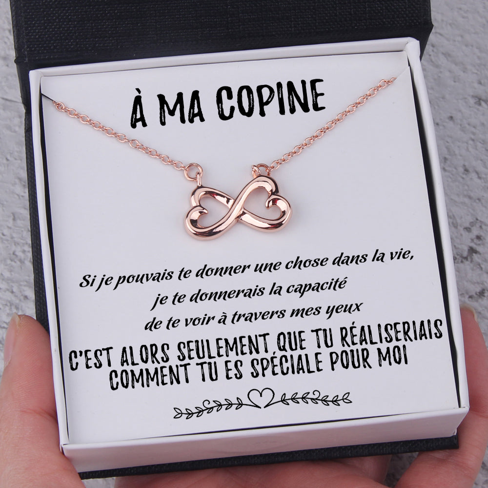 Collier Coeur À L'infini - Pour Ma Copine - Tu Es L'amour De Ma Vie - Frgna13001