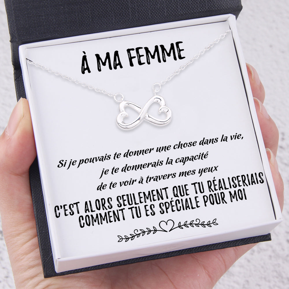 Collier Coeur À L'infini - Pour Ma Femme - Tu Es L'amour De Ma Vie - Frgna15001