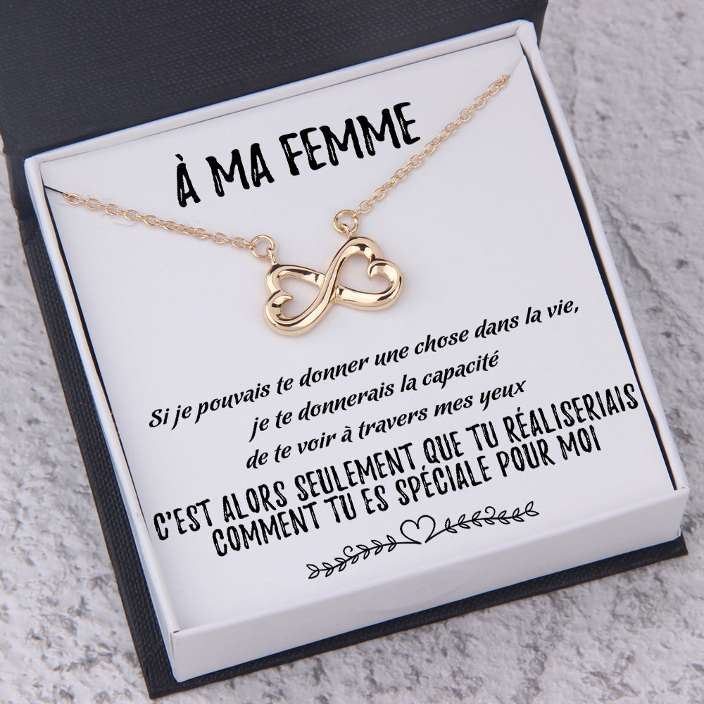 Collier Coeur À L'infini - Pour Ma Femme - Tu Es L'amour De Ma Vie - Frgna15001