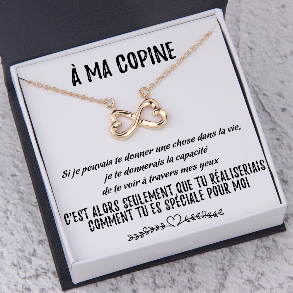 Collier Coeur À L'infini - Pour Ma Copine - Tu Es L'amour De Ma Vie - Frgna13001