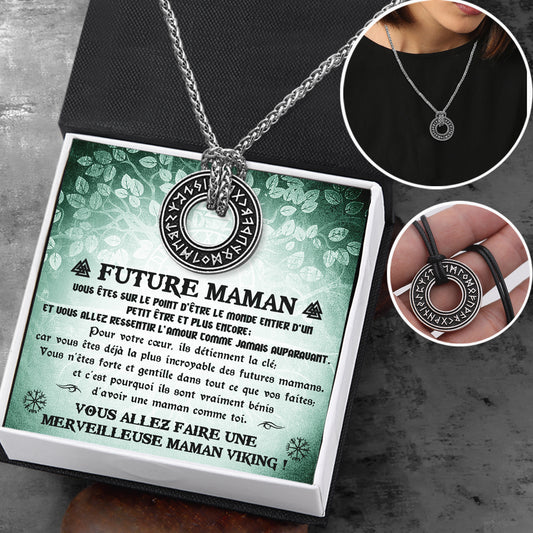 Collier De Runes Viking - Viking - À Ma Future Maman - Vous Allez Faire Une Merveilleuse Maman Viking - Frgndy15001