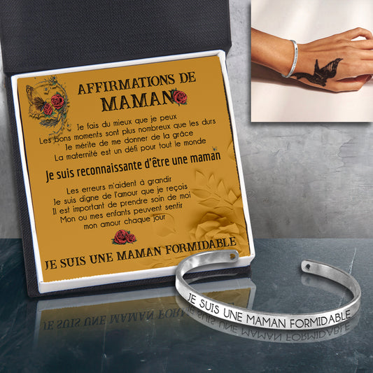 Crâne Bracelet - Crâne - Affirmations De Maman - Je Suis Reconnaissante D'être Une Maman - Frgbzf15001