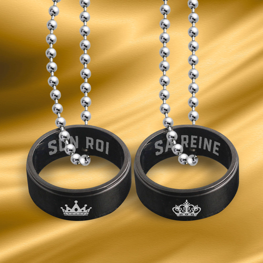 Colliers De Pendentifs Pour Couples - Barbe - À Mon Homme - Tout Ce Que Tu Manques Je Te Donnerai - Frgnw26003