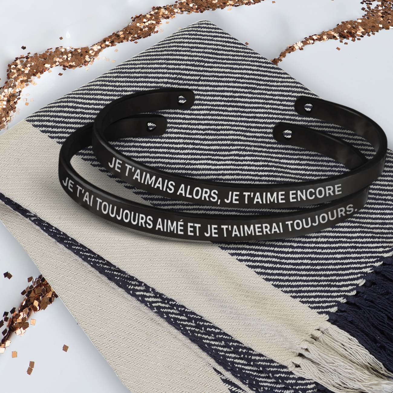 Bracelet De Couple - Famille - À Mon Homme Génial - Je T'avais Et Tu M'avais - Frgbt26005