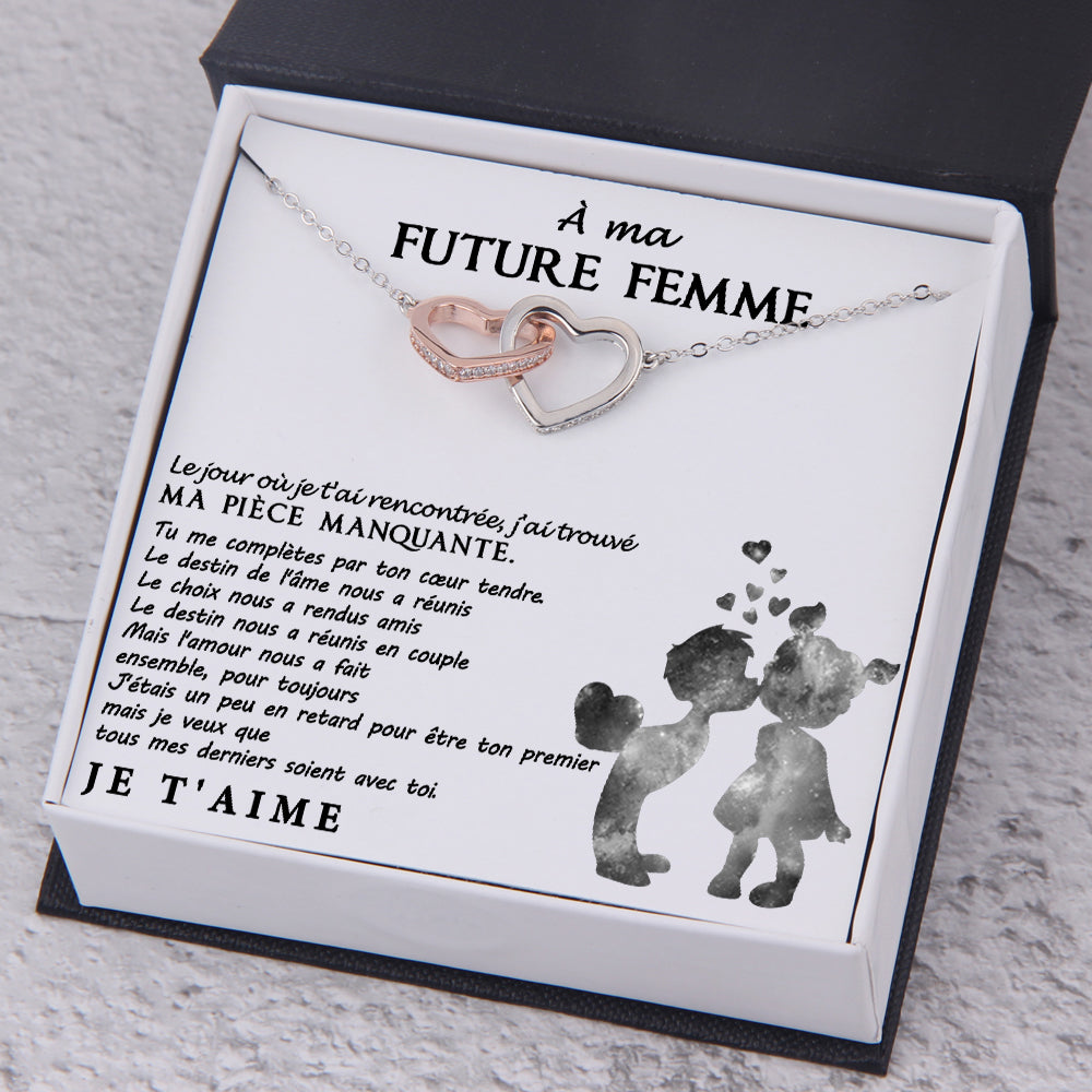 Collier À Coeur Entrelacé - À Ma Future Femme - Tu Me Complètes Par Ton Cœur Tendre - Frgnp25002