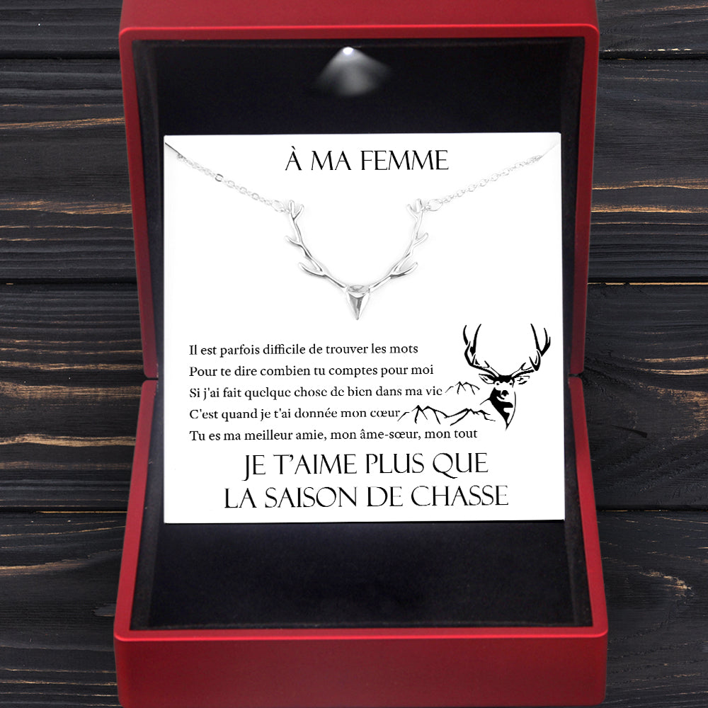 Collier De Chasseur - Chasse - À Ma Femme - Combien Tu Comptes Pour Moi - Frgnt15002