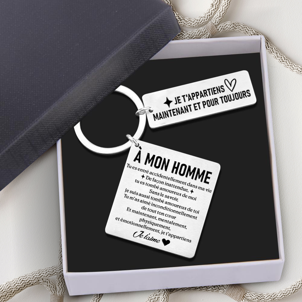 Porte-clé Calendrier - Famille - À Mon Homme - Je T'appartiens Maintenant Et Pour Toujours - Frgkr26004