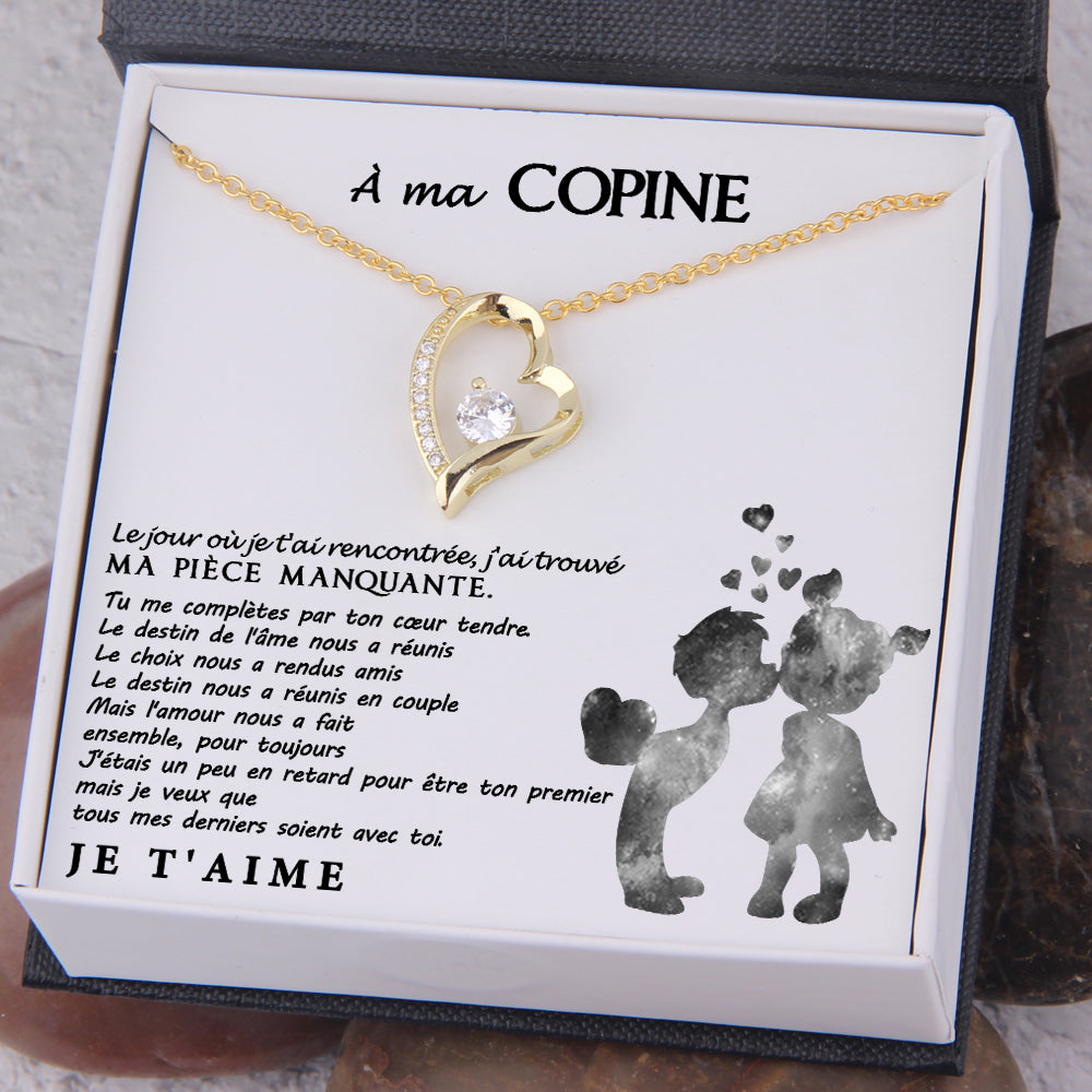 Collier De Cœur - Famille - À Ma Copine - Je Veux Que Tous Mes Derniers Soient Avec Toi - Frgnr13001