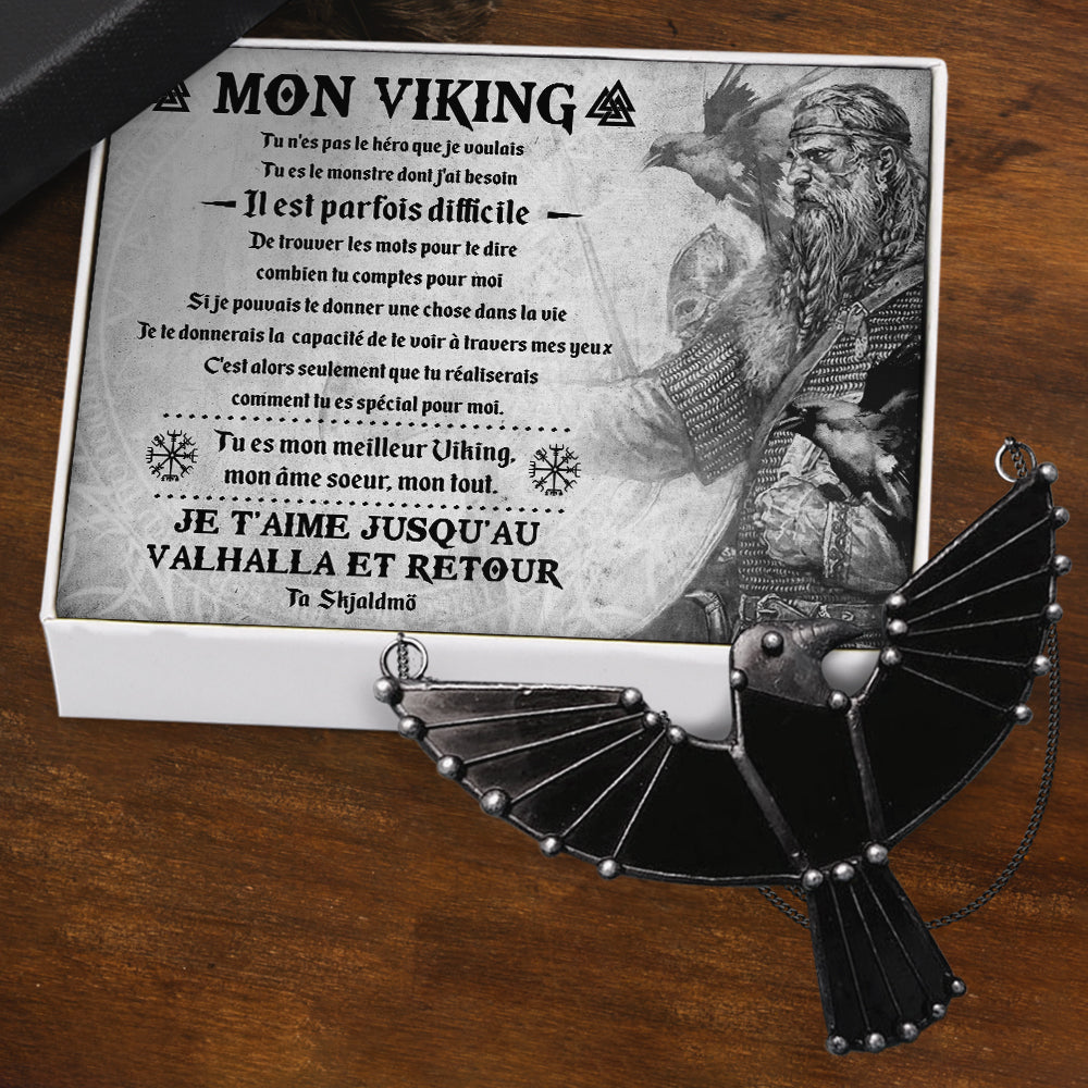 Collier Du Corbeau Noir - Mon Viking - Tu Es Le Monstre Dont J'ai Besoin - Frgncm26001