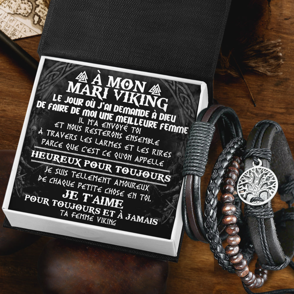 Bracelet Viking Ygrandais - Viking - A Mon Mari Viking - Je T'aime Pour Toujours Et À Jamais - Frgbag14001