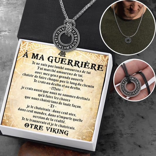 Collier De Runes viking - Viking - À Ma Guerrière - Je Ne Suis Pas Tombé Amoureux De Toi - Frgndy13002