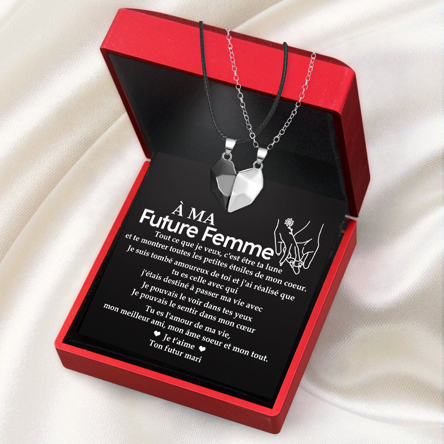 Collier D'amour Magnétique - Famille - À Ma Future Femme - Je T'aime - Frgnni25004