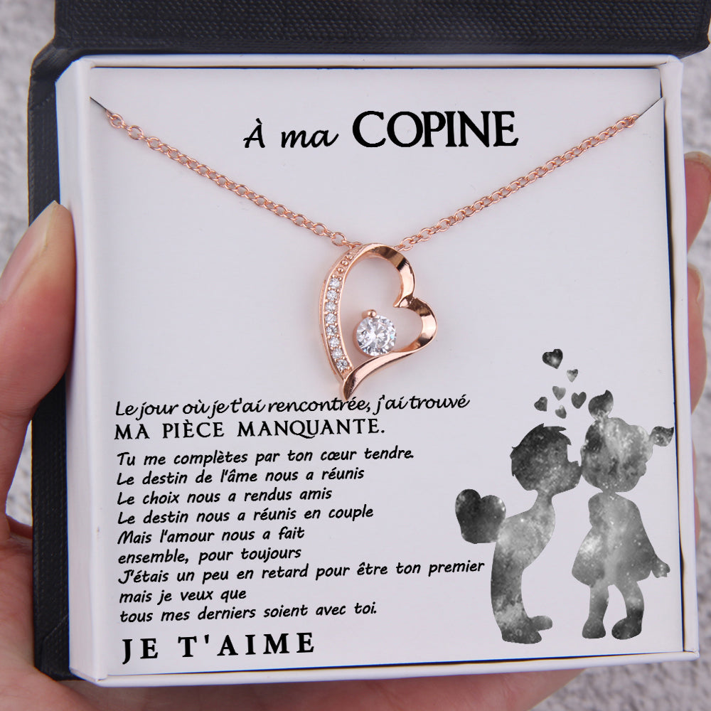 Collier De Cœur - Famille - À Ma Copine - Je Veux Que Tous Mes Derniers Soient Avec Toi - Frgnr13001