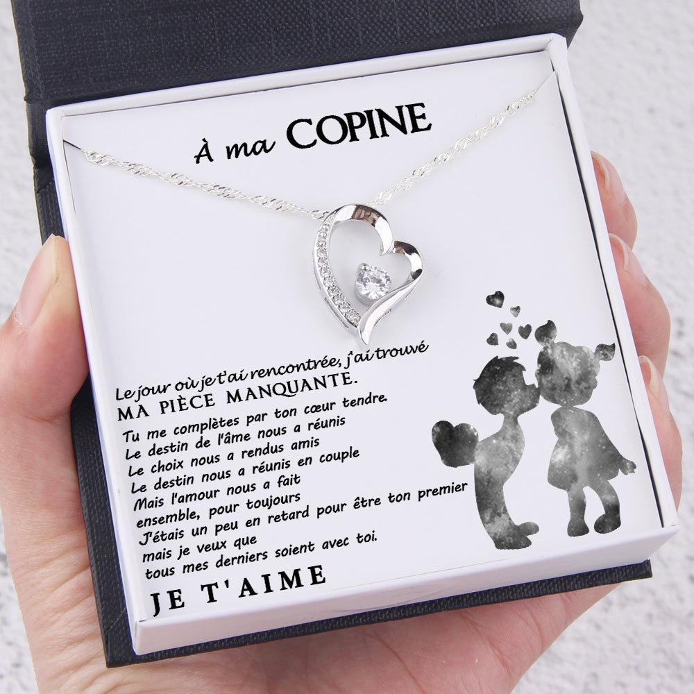 Collier De Cœur - Famille - À Ma Copine - Je Veux Que Tous Mes Derniers Soient Avec Toi - Frgnr13001