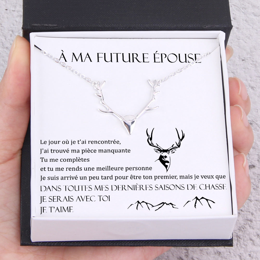 Collier De Chasseur - Chasse - À Ma Future Épouse - Le Jour Où Je T'ai Rencontrée - Frgnt25001